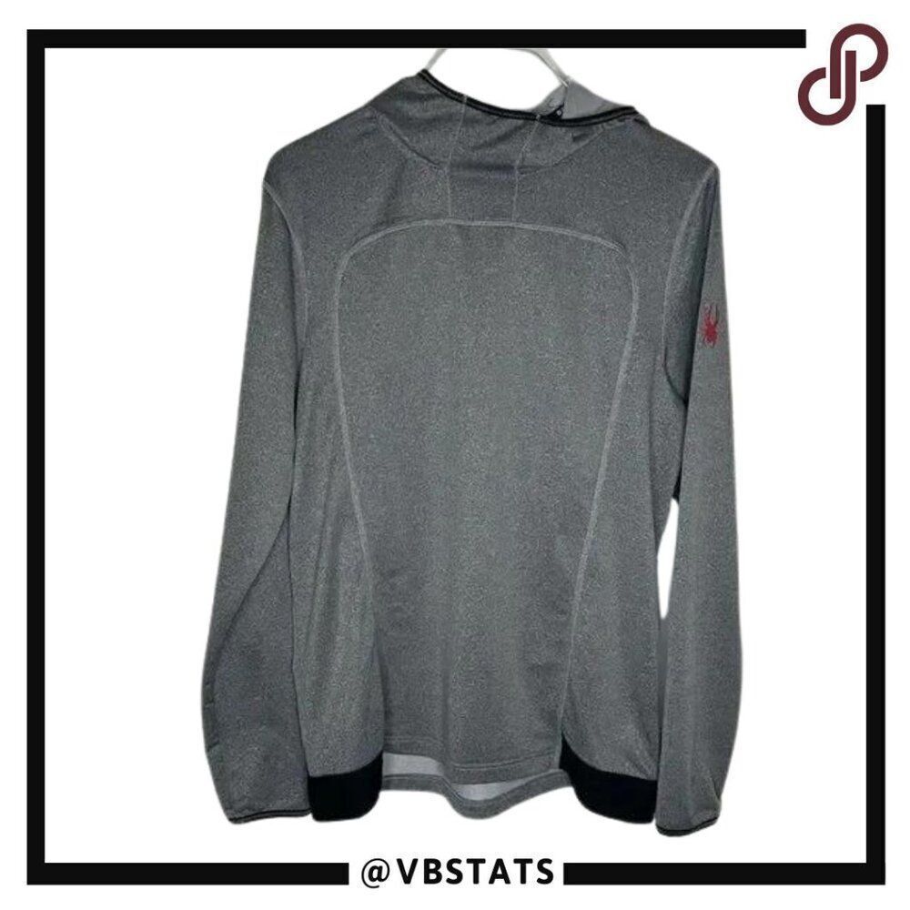 Spyder Active Outdoor Adventure‎ Silver/Gray/Red Hoodie in Size Medium